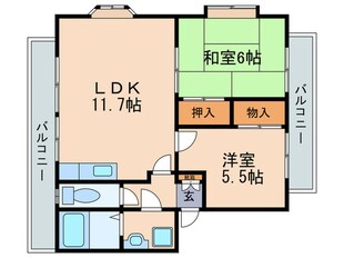 エクセルコ－トｋａｍｉｙａｂｕの物件間取画像